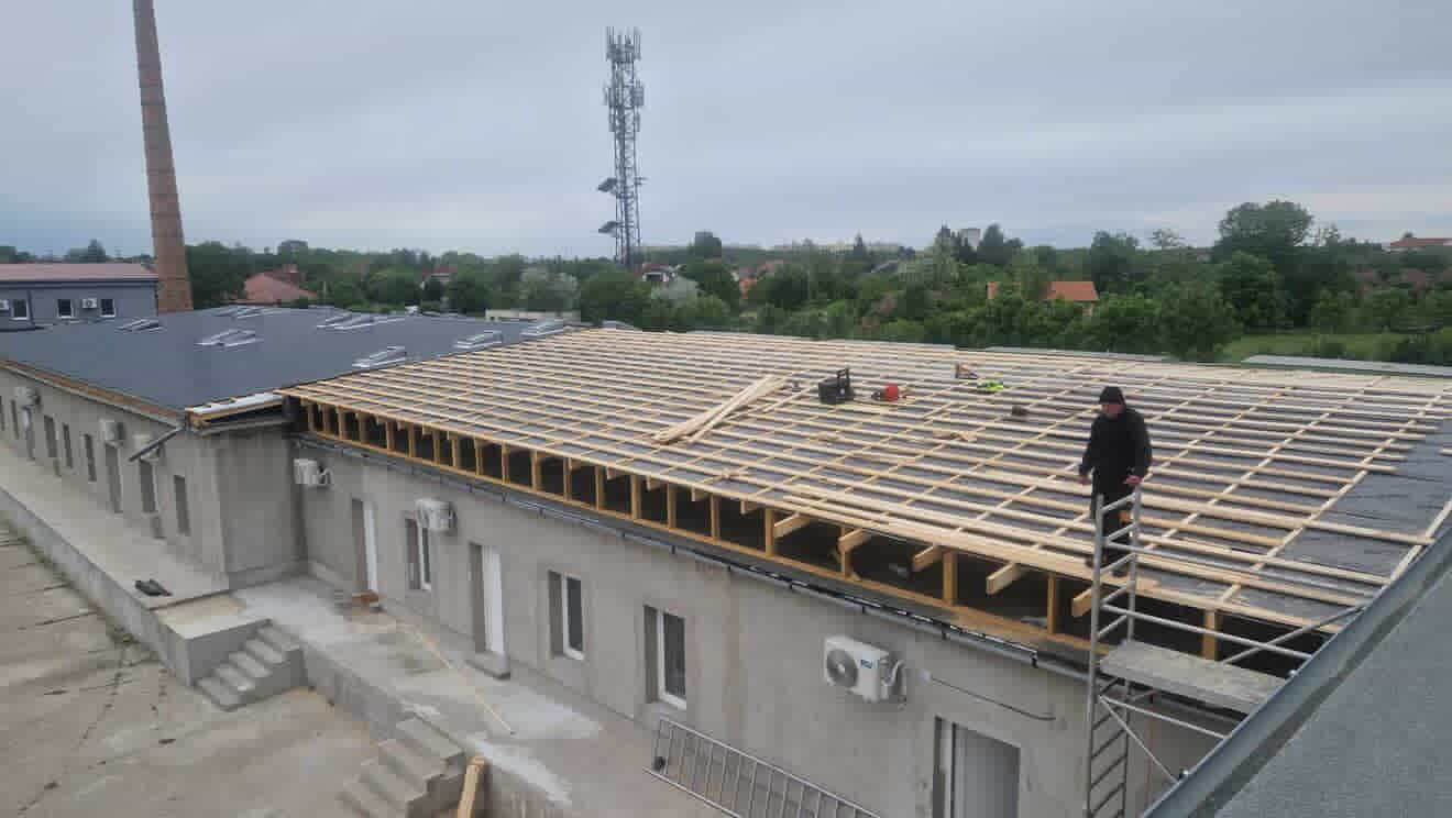 Ipari létesítmény — csarnok belső